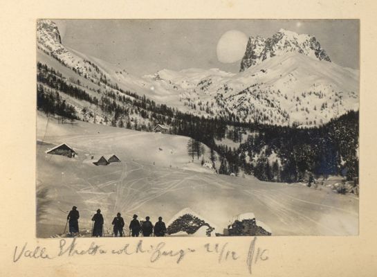 Valle Stretta col rifugio 21/12/16, 1916/12/21