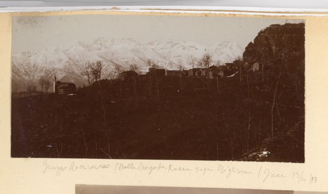Gruppo Rocciavrè (dalla borgata Rocca sopra Bigliasco), 1913/04/13
