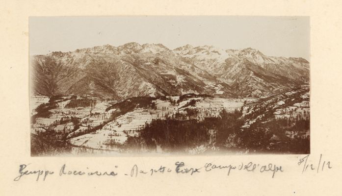 Gruppo Rocciavré da sotto Case Campo dell'Alpe, 1912/12/08