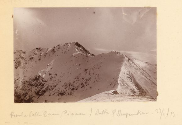 Punta della Croce (Civrari) dalla Punta Imperatoria, 1913/02/23
