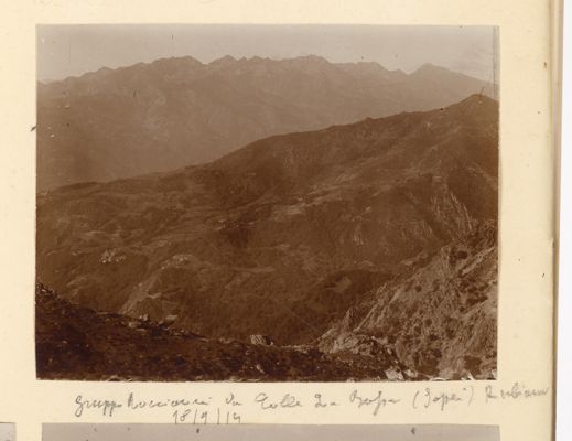 Gruppo Rocciavrè da Colle La Rossa (Sapei) Rubiana, 1914/09/18