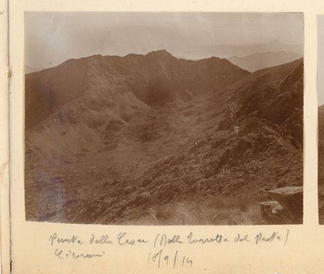 Punta della Croce dalla Torretta del Prete, 1914/09/18