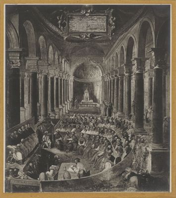 ambito romano, Dipinto raffigurante il concilio di Trento, 1943 - 1952