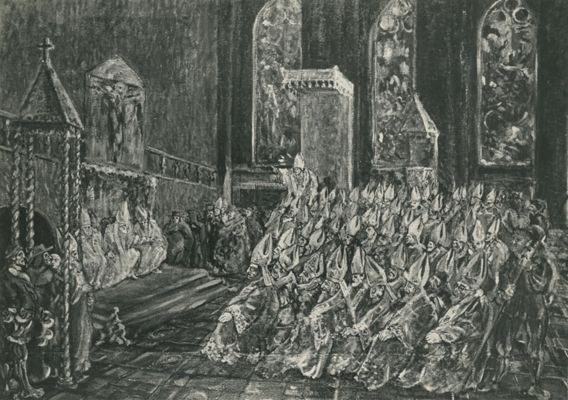 ambito milanese, Dipinto raffigurante il concilio di Trento, 1943