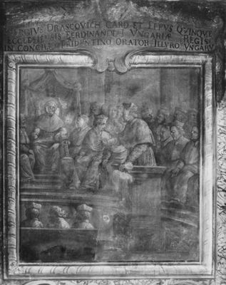 ambito ungherese, Dipinto raffigurante il discorso di Draskovits György al concilio di Trento, 1943 - 1952