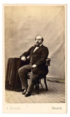 Antonio Sorgato, Ritratto maschile, 1856 - 1874