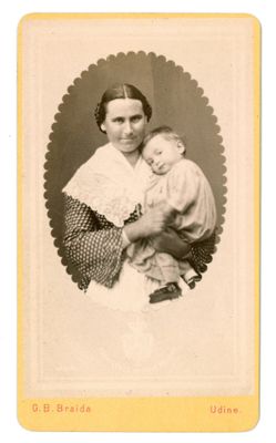 Giovanni Battista Braida, Ritratto di donna con bambino, 1857 - 1874