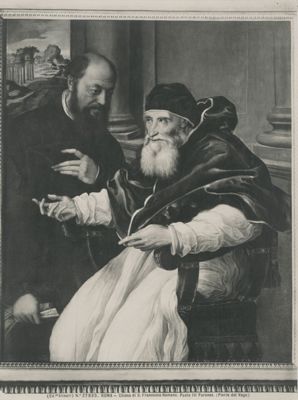 Fratelli Alinari, Dipinto affigurante Paolo III e Reginald Pole, 1943 - 1952