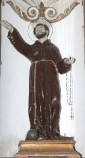 Ambito molisano sec. XIX, Statua con San Francesco d'Assisi