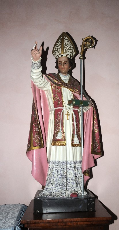 Artigianato dell'Italia meridionale sec. XIX, Statua con Sant'Erasmo