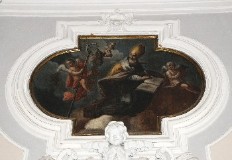 Ambito napoletano (1776), Dipinto con Sant'Agostino