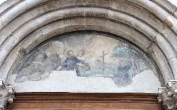Ambito molisano sec. XVII, Dipinto murale con San Francesco d'Assisi