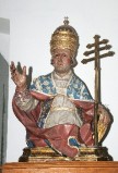 Ambito dell'Italia meridionale sec. XVIII, Busto con San Pietro Celestino