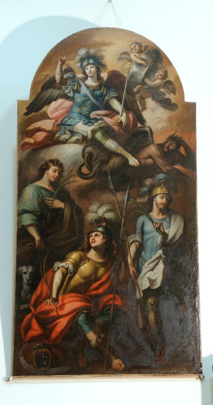 Gioia R. sec. XVIII, Dipinto con San Michele arcangelo tra santi