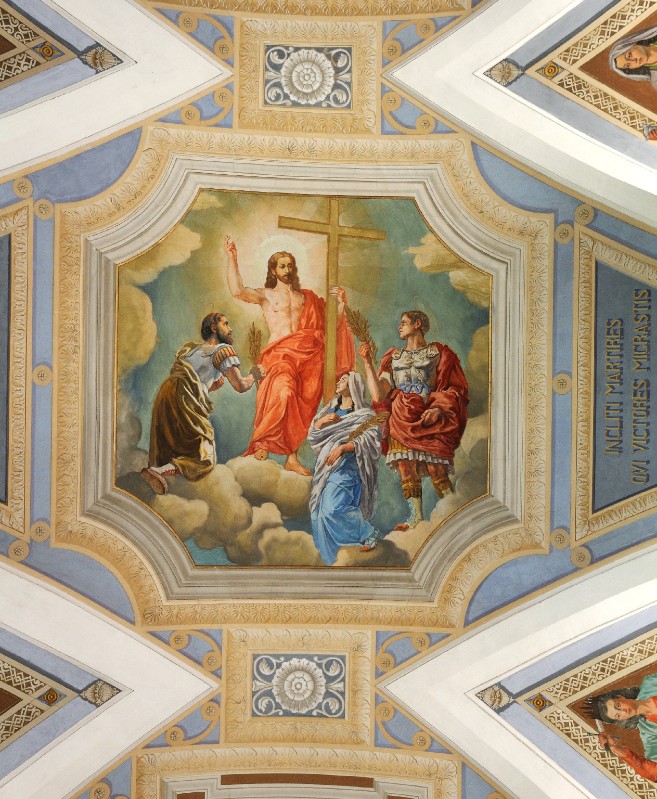 Trivisonno A. (1949), Dipinto di Gesù tra Santi Marciano, Nicandro e Daria