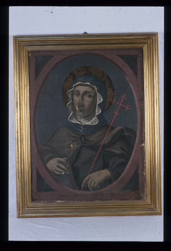 Ambito dell'Italia meridionale sec. XVII, Dipinto di Santa Chiara d'Assisi