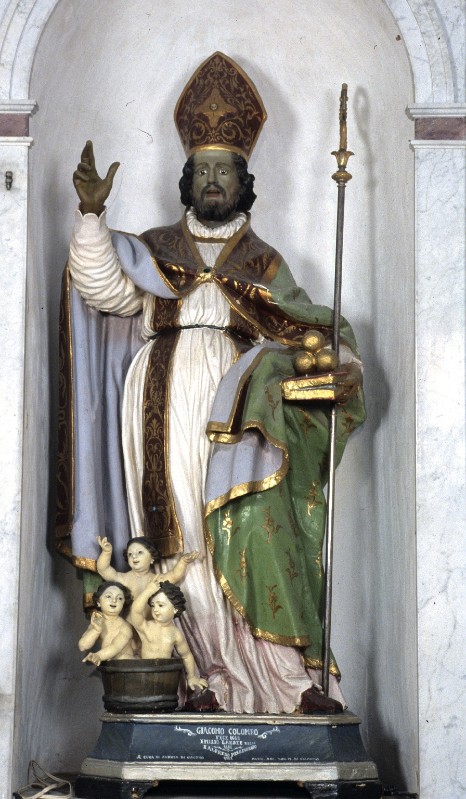 Colombo G. sec. XVII, Statua di San Nicola da Bari