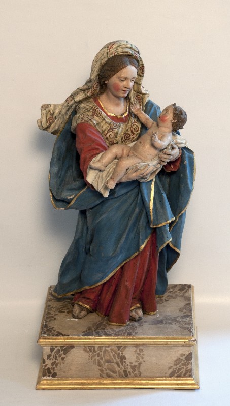 Colombo G. sec. XVIII, Statuetta della Madonna con Bambino