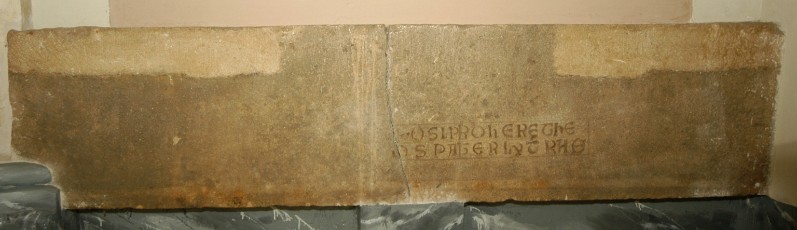 Bottega abruzzese secc. VII-IX, Lapide con iscrizione