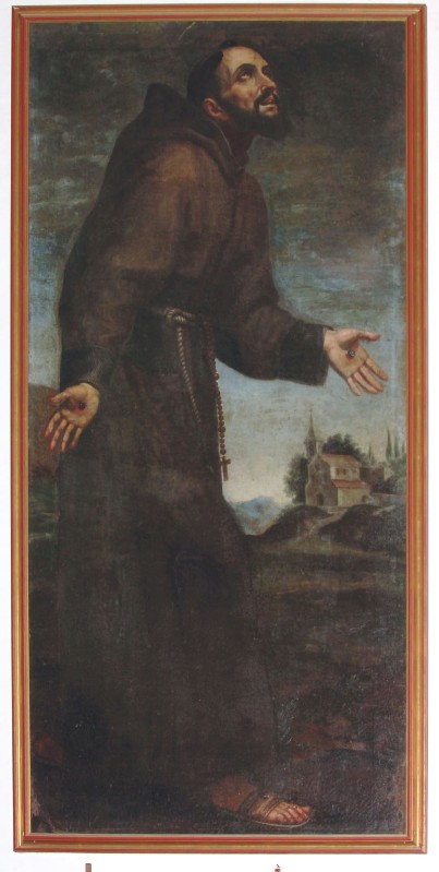 Bottega napoletana secc. XVI-XVII, Dipinto S. Francesco d'Assisi