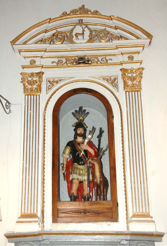 Bottega abruzzese sec. XVIII, Dossale di S. Eustachio