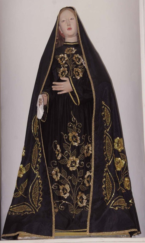 Bottega abruzzese sec. XX, Statua processionale Madonna addolorata