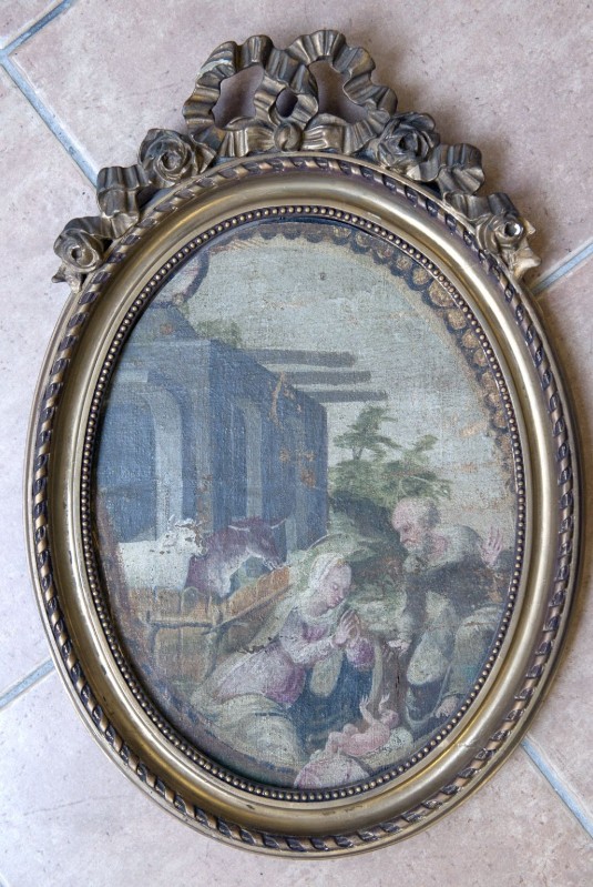 Bottega abruzzese sec. XVI, Dipinto Natività di Gesù