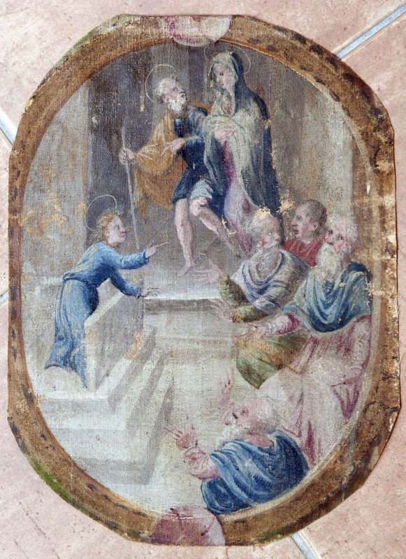 Bottega abruzzese sec. XVI, Dipinto Gesù Bambino docente
