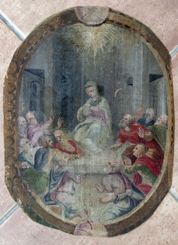 Bottega abruzzese sec. XVI, Dipinto Discesa dello Spirito Santo
