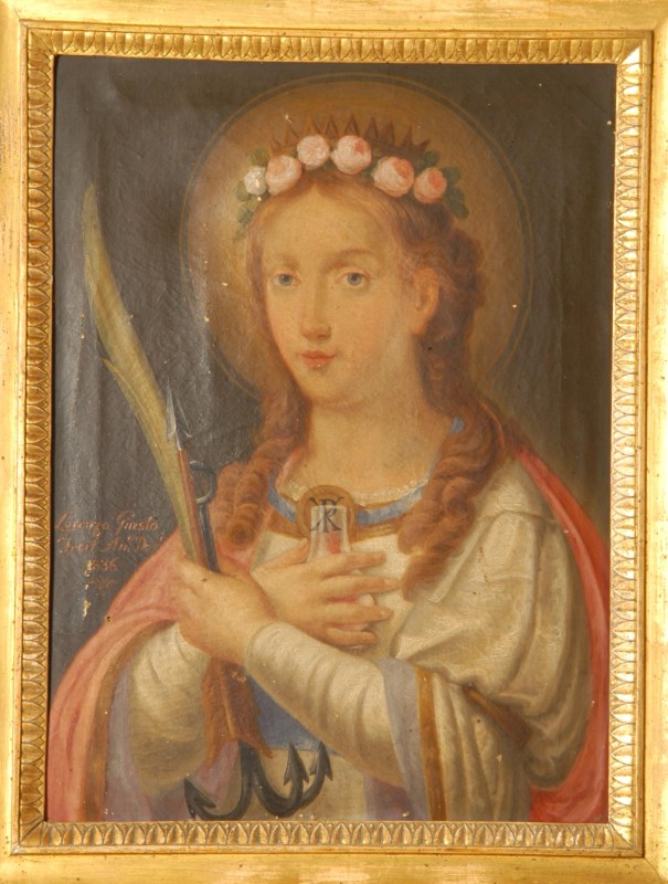 Giusto L. (1836), Dipinto di Sant'Agnese