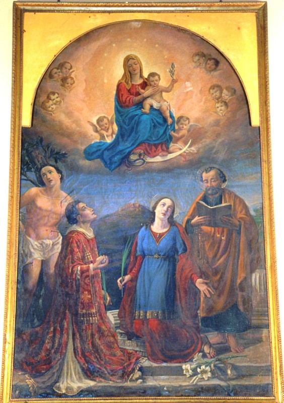 Martini G. (1941), Dipinto di Santa Restituta e santi