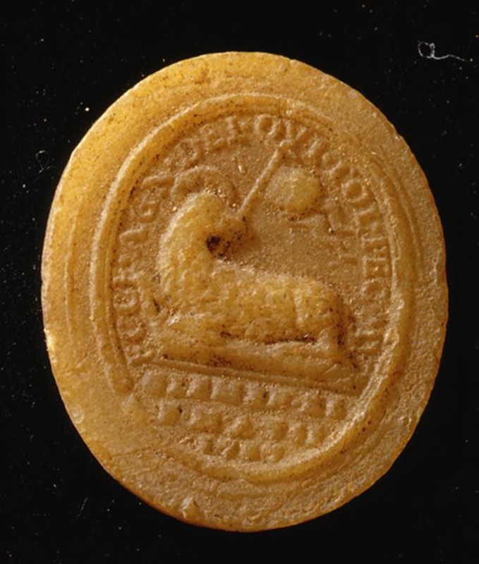 Bott. romana sec. XVIII, Agnus Dei con San Clemente