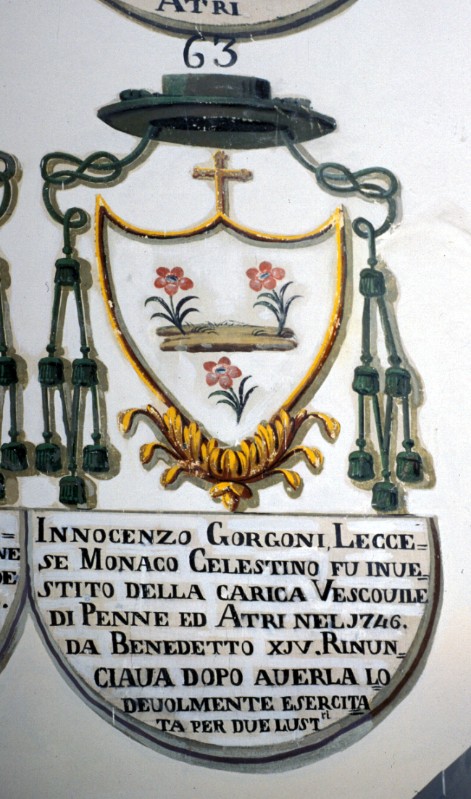 Carbone G. (1850), Stemma del vescovo Innocenzo Gorgoni