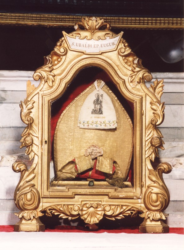 Bottega abruzzese sec. XVIII, Reliquiario di Sant'Ubaldo Vescovo