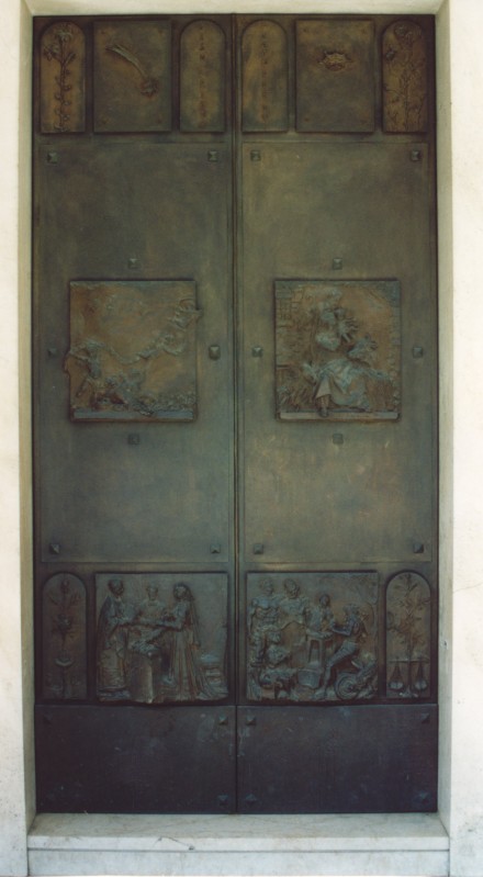 Sergiacomi Aldo (1977), Portale sinistro in bronzo della Natività