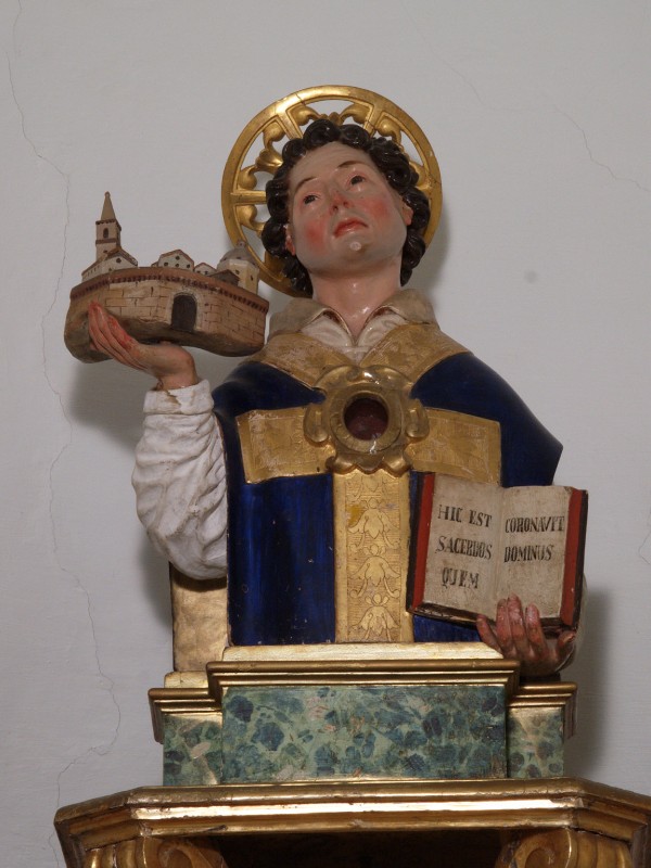 Bottega abruzzese sec. XVIII, Busto di Sant'Antimo