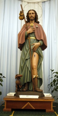 Stuflesser G. sec. XX, Statua con San Rocco