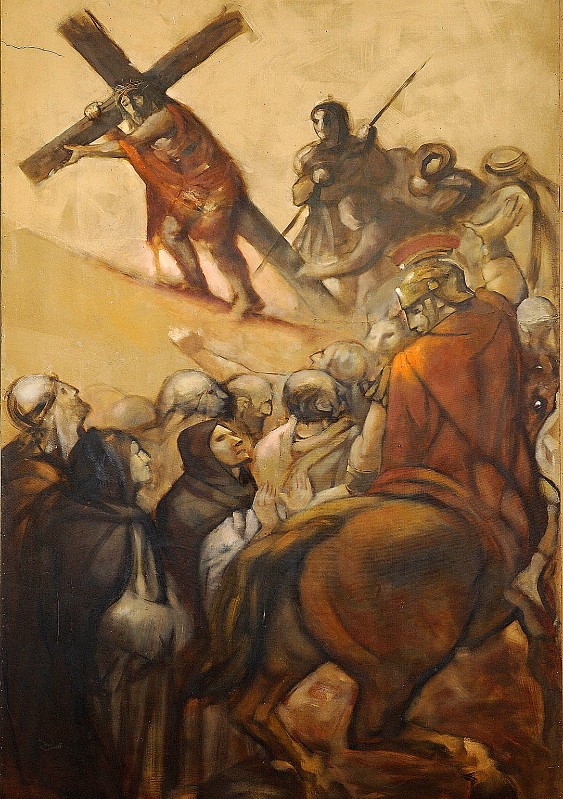 Bramante O. (1980), Dipinto con viaggio al Calvario