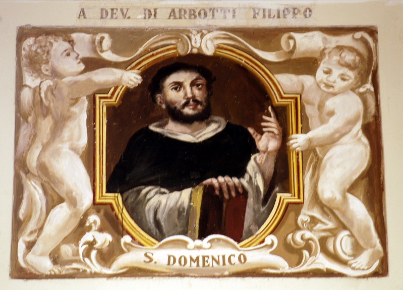 Fabbricatore A. (1977), Dipinto con San Domenico