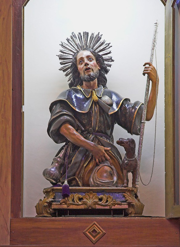 Colombo G. sec. XVIII, Statua con San Rocco