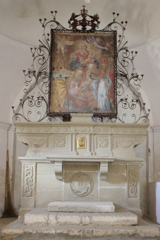 Ambito dell'Italia merid. sec. XIX-XX, Altare della cappella di San Donato