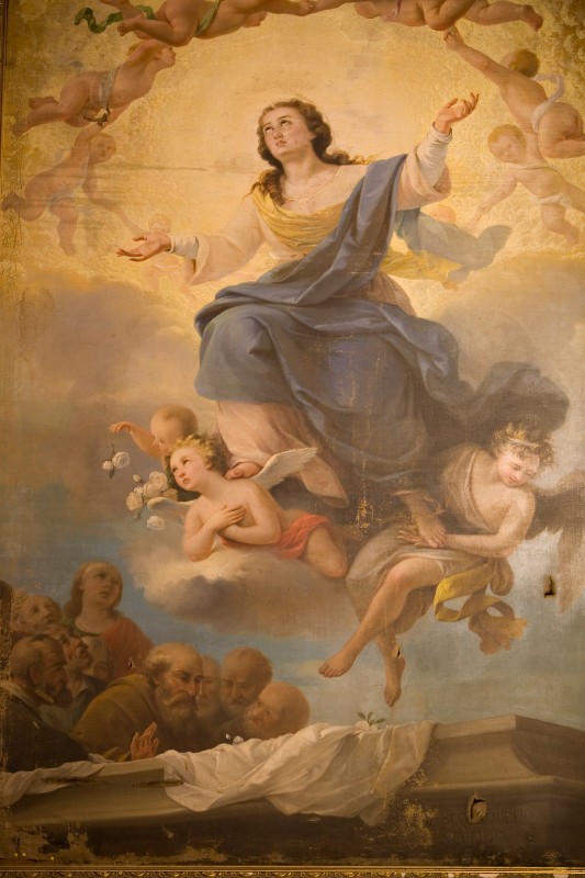 Scognamiglio C. (1876), Madonna assunta in olio su tela