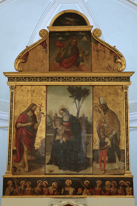 Bartolomeo da Pistoia (1503), Polittico della Madonna con Gesù Bambino