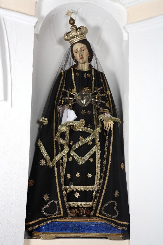 Bott. napoletana sec. XIX, Statua della Madonna addolorata