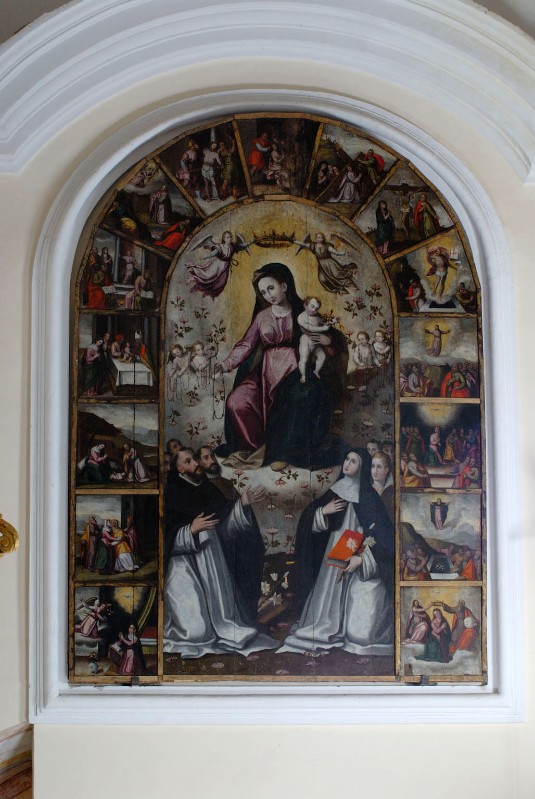 De Landello A. seconda metà sec. XVI, Tavola della Madonna del Rosario