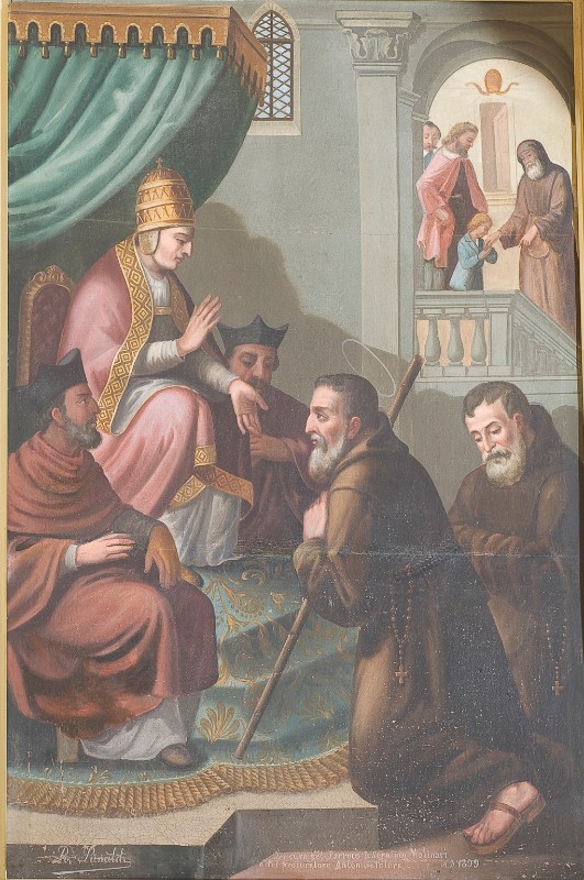 Rinaldi R. (1899), San francesco ricevuto da Papa Sisto IV