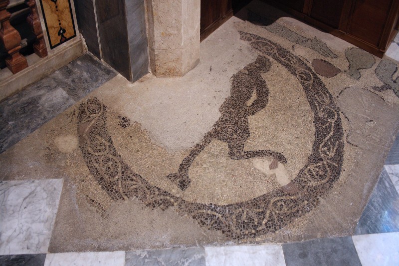 Ambito normanno-bizantino secc. XI-XII, Frammento di pavimentazione musiva