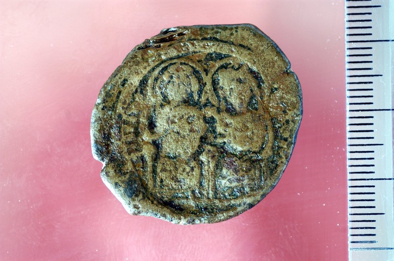 Ambito bizantino (568-578), Follis raffigurante i due Augusti