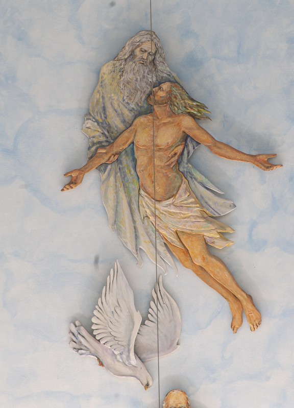 Carnevali M. (2019-2020), Dio Padre sostiene il corpo di Cristo