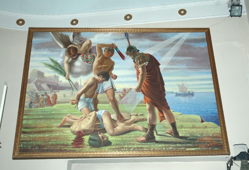 Crispo A. (1969), Dipinto con il martirio di Santi Cosma e Damiano
